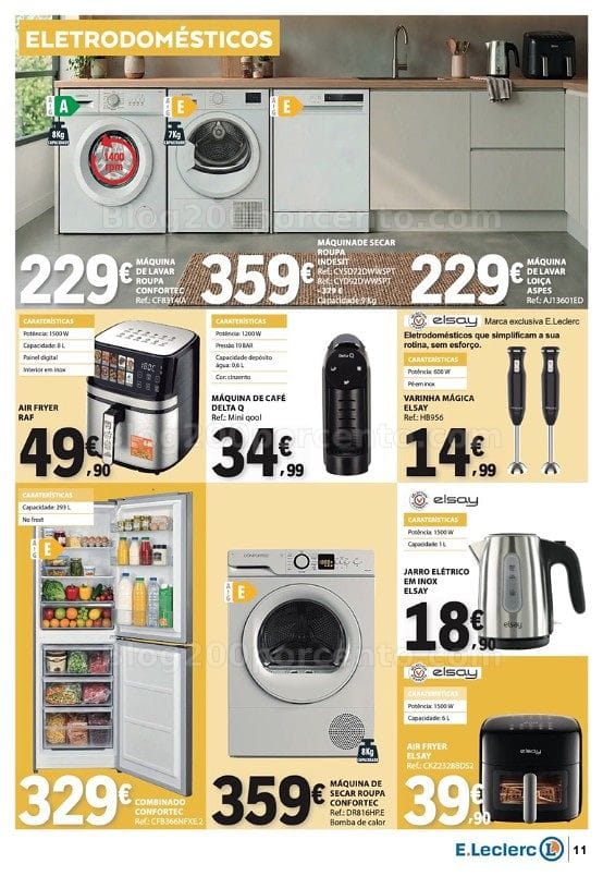 Antevisão Folheto E-LECLERC Bazar Promoções de 22 outubro a 4 novembro